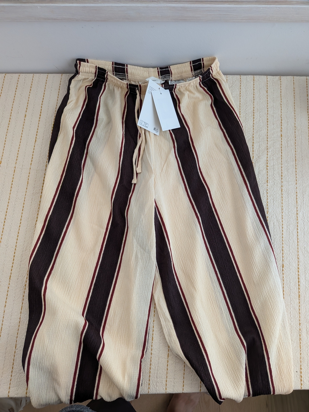 Women's Wideleg Draw String Crepe Pants BNWT